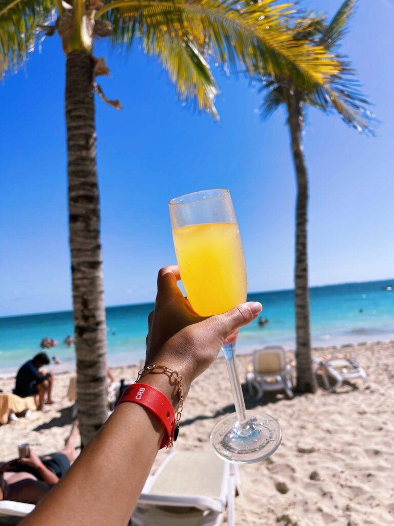 Isla Mujeres beach cocktail